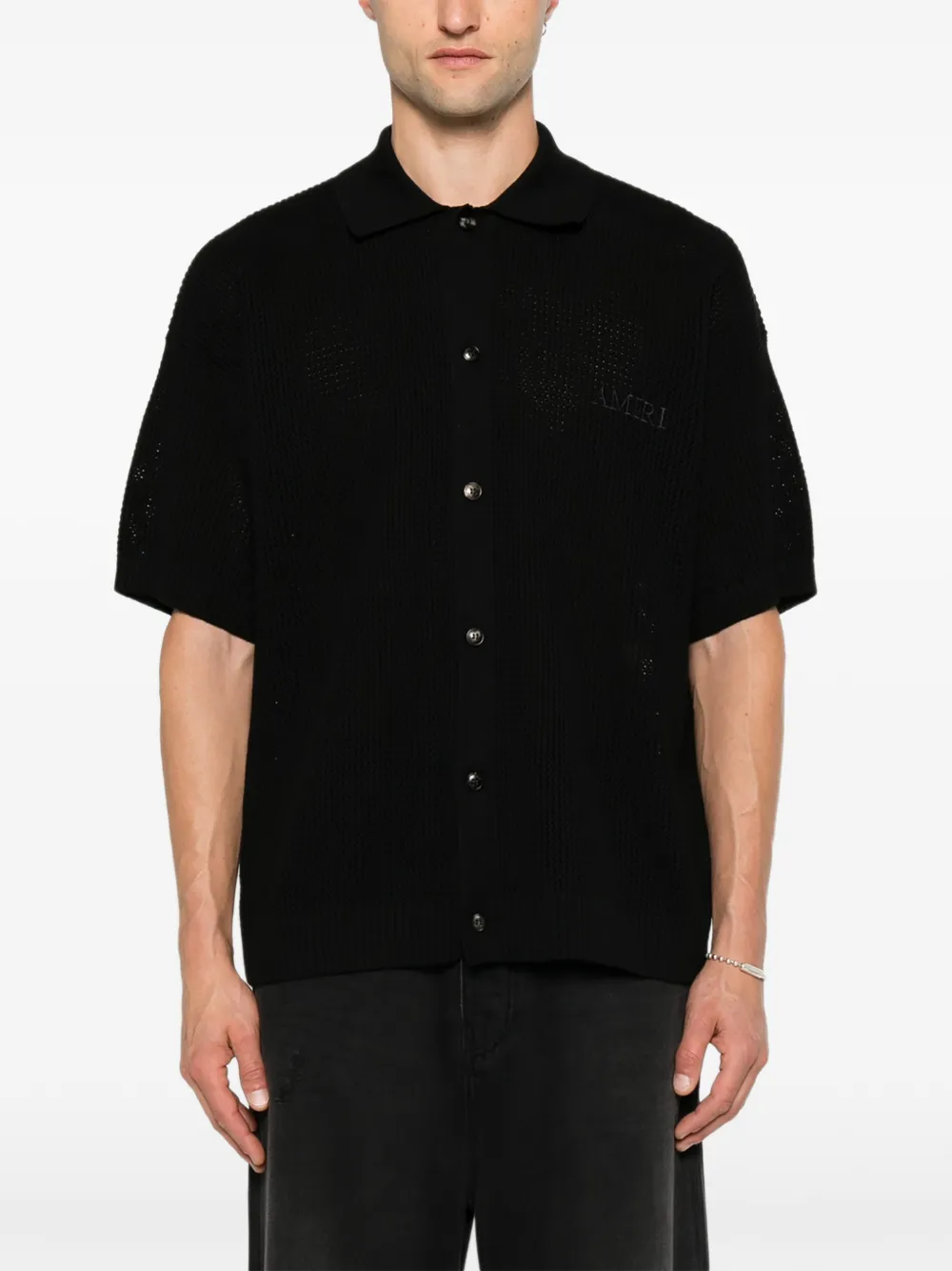 AMIRI Gehaakt T-shirt Zwart