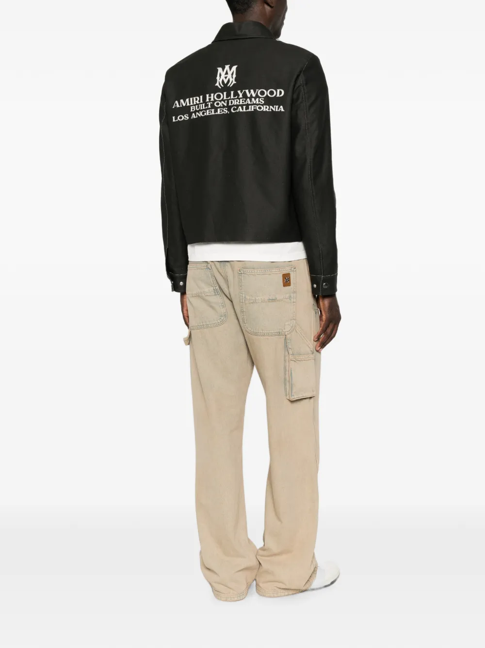 AMIRI Shirtjack met logoprint Zwart