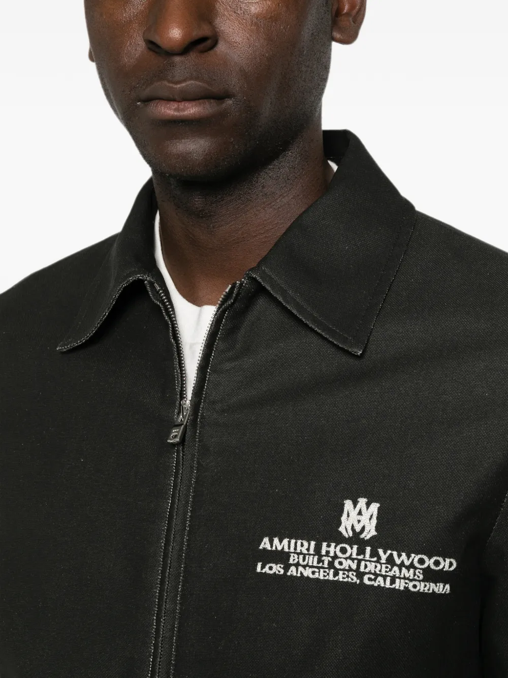 AMIRI Shirtjack met logoprint Zwart