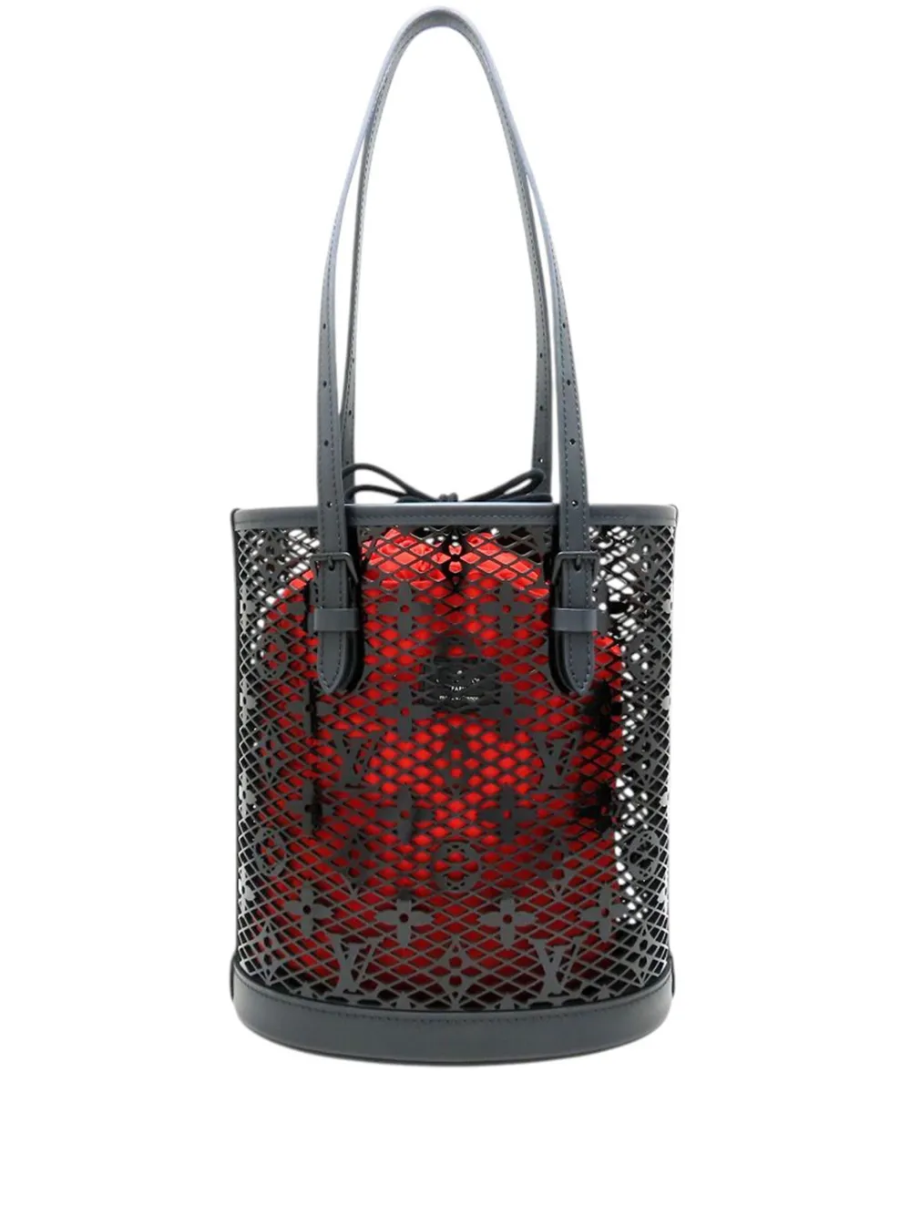 Louis Vuitton Pre-Owned 2021-2026 Monogram Lace PM bucket bag - Schwarz