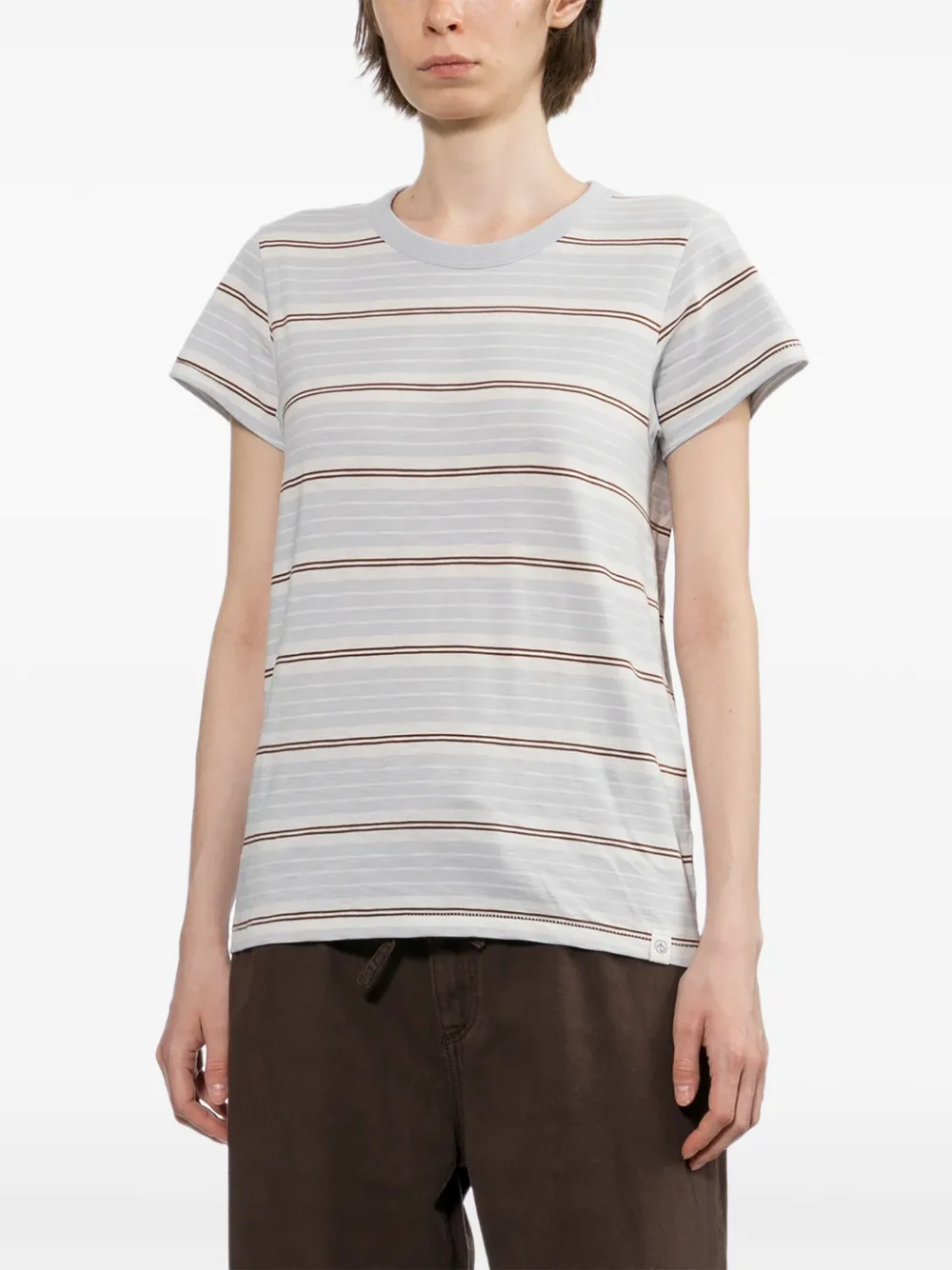 rag & bone Gestreept T-shirt Blauw
