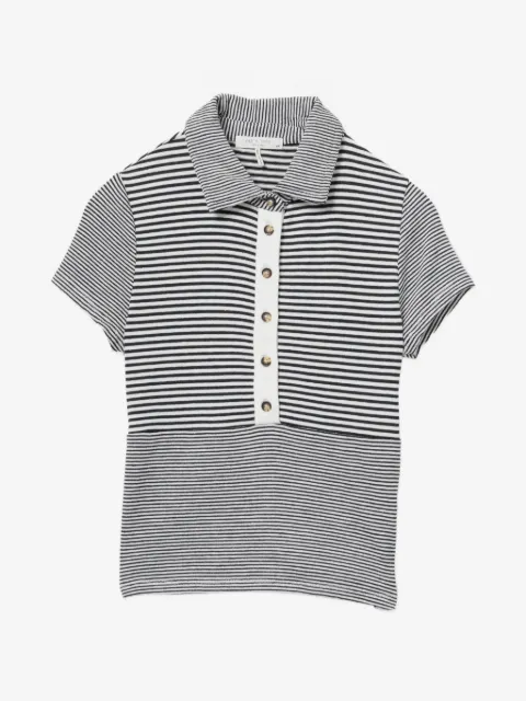rag & bone The Knit striped polo shirt