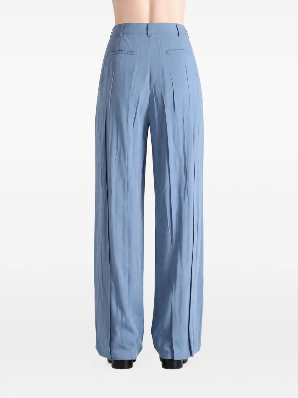 LEMAIRE Cropped plooibroek Blauw
