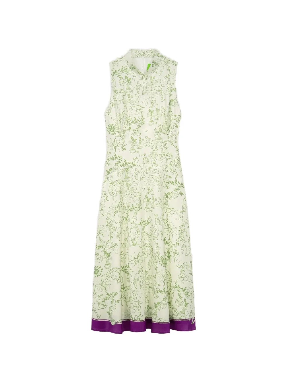 Shanghai Tang mulberry silk maxi dress - Toni neutri