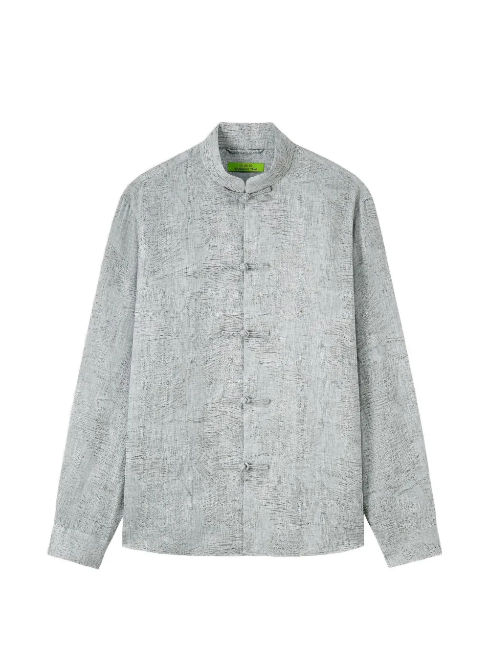 Shanghai Tang frog-fastening shirt - Grigio