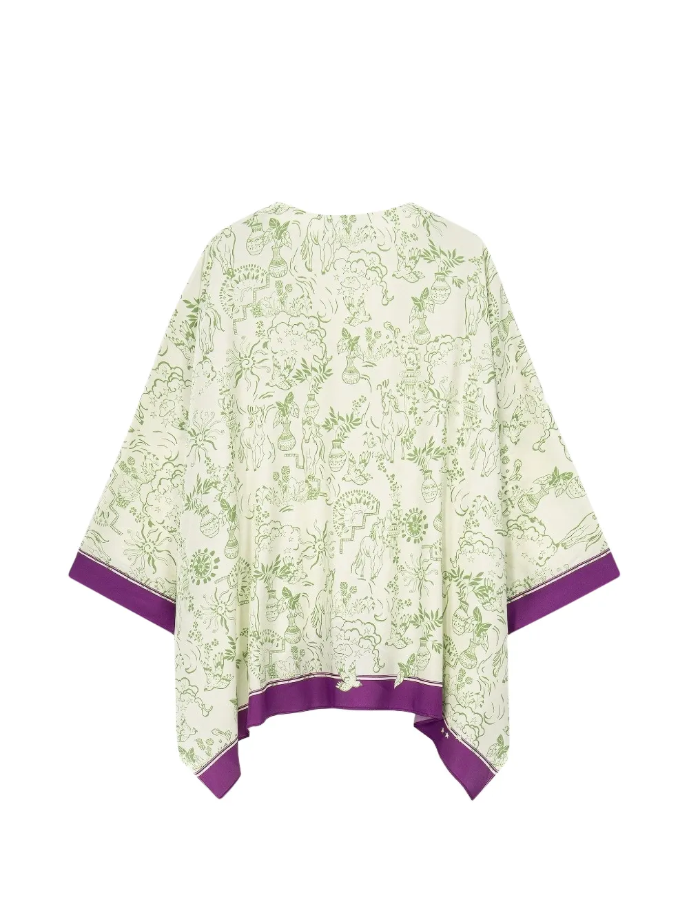 Shanghai Tang Tuniek met print Beige