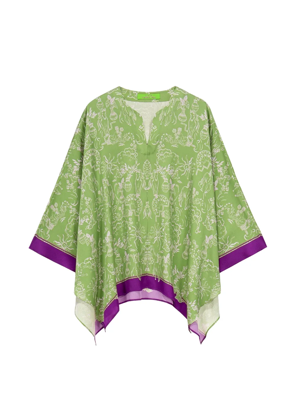 Shanghai Tang graphic-print tunic - Verde