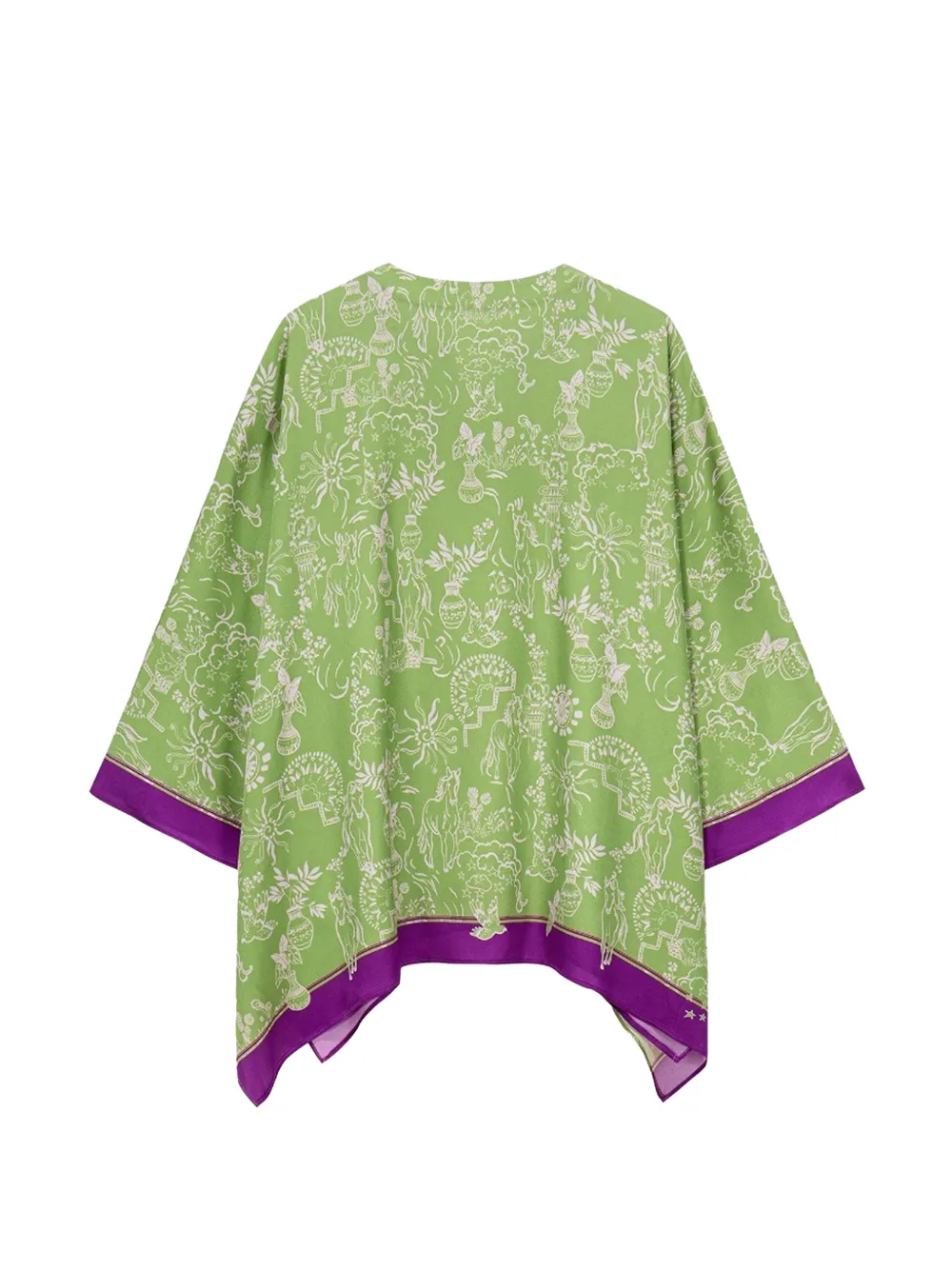 Shanghai Tang Tuniek met print Groen