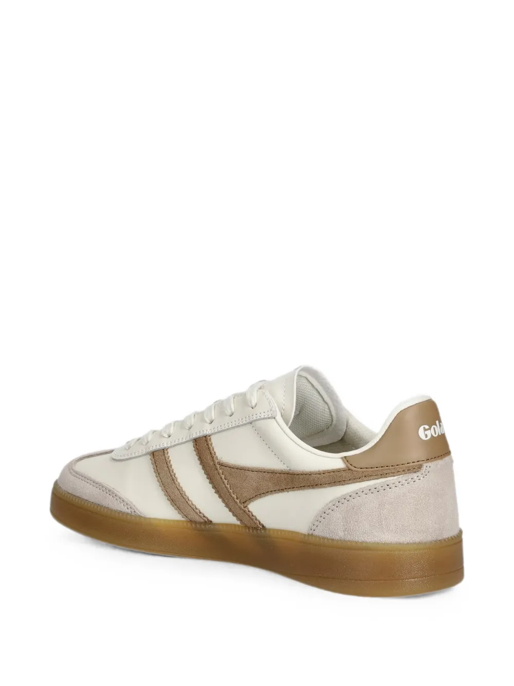 Gola panelled leather sneakers Beige