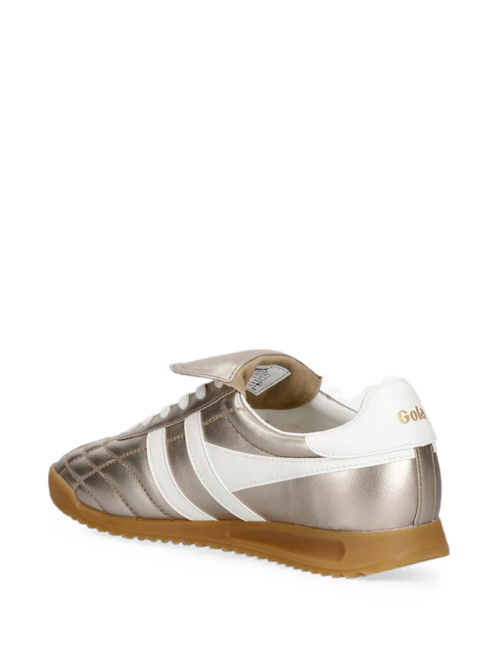 Gola Stadium '86 quilted metallic sneakers Goud