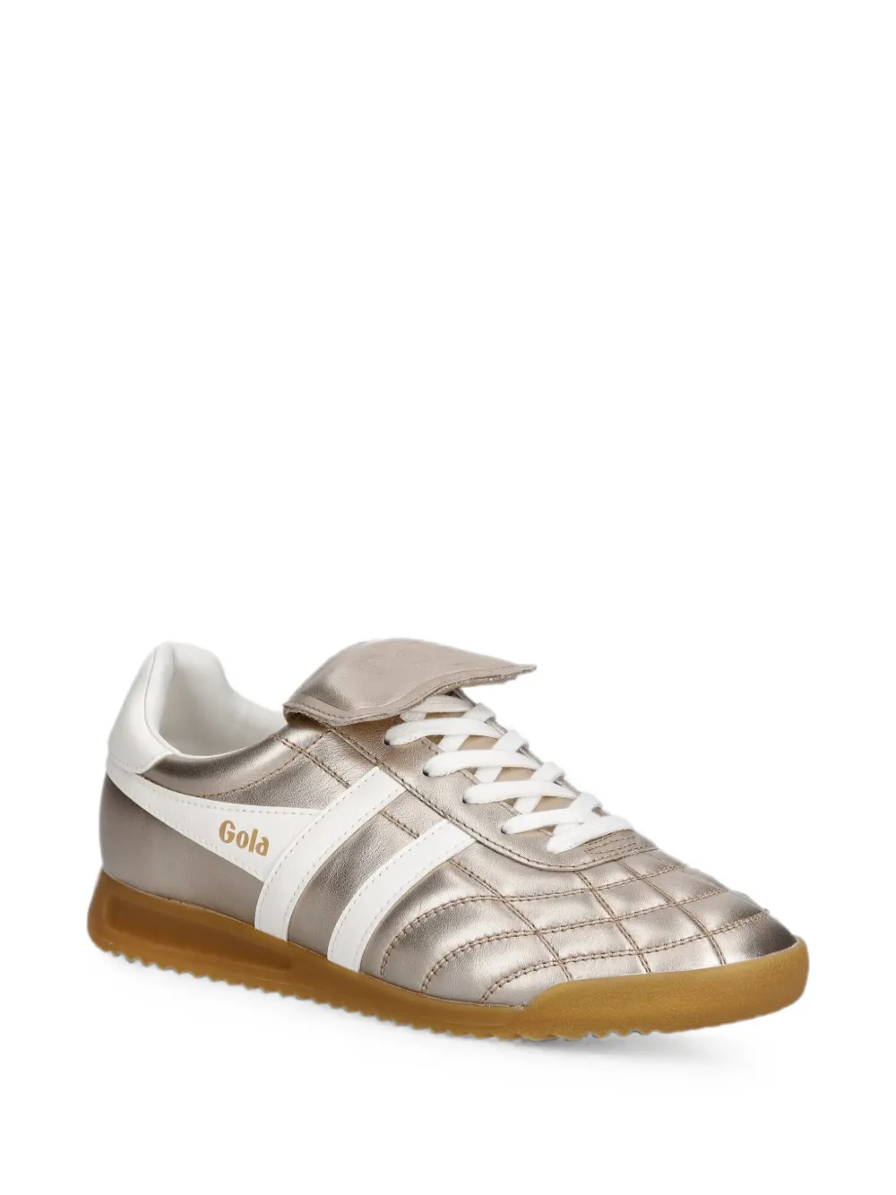Gola Stadium '86 quilted metallic sneakers Goud