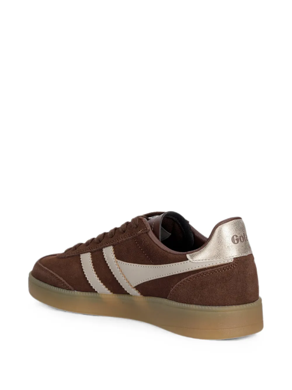 Gola Viper logo-patch suede sneakers Bruin