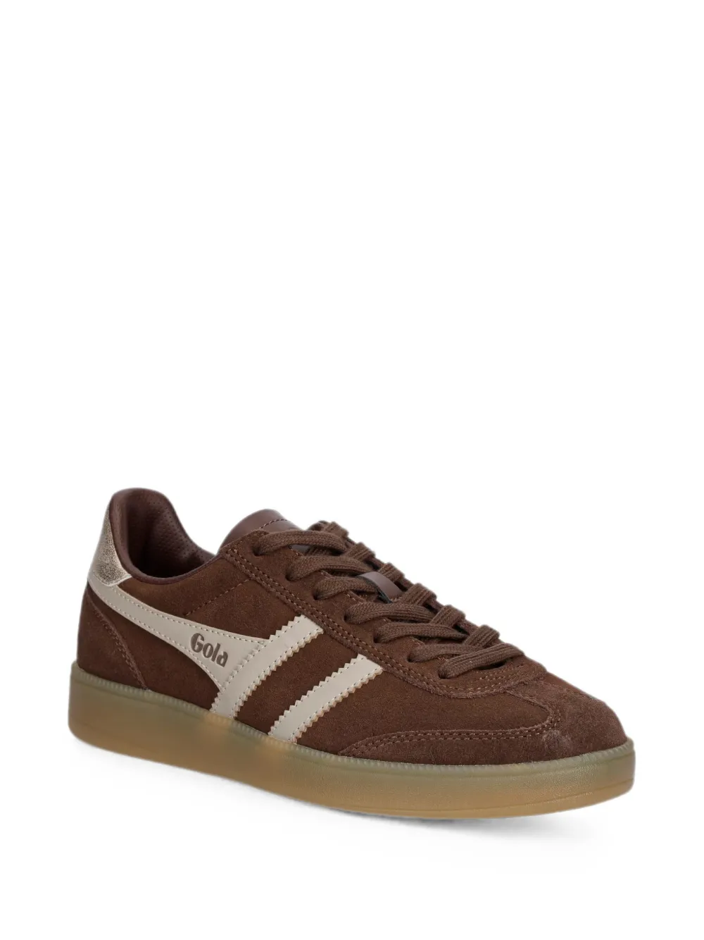 Gola Viper logo-patch suede sneakers Bruin