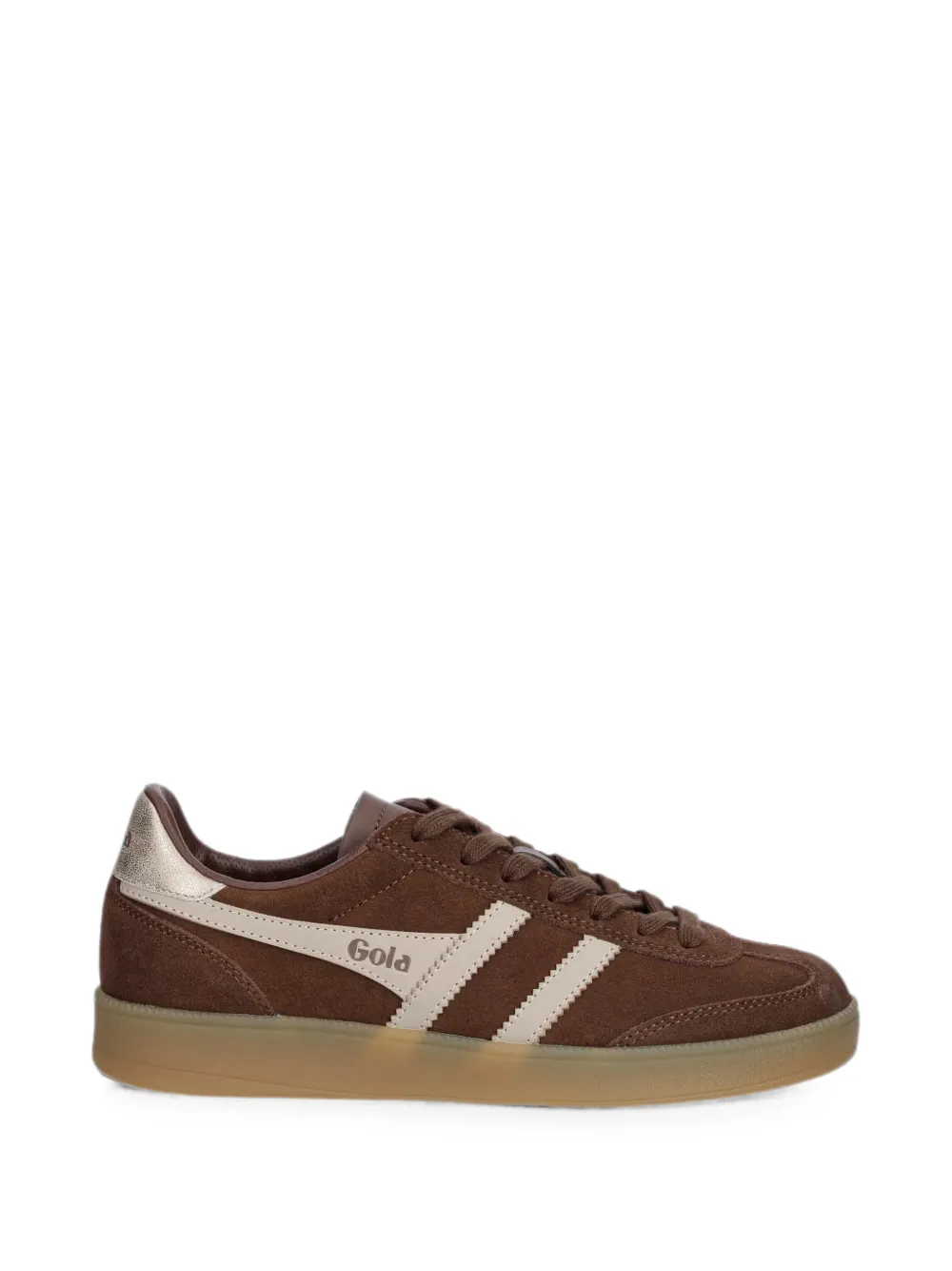 Gola Viper logo-patch suede sneakers Bruin