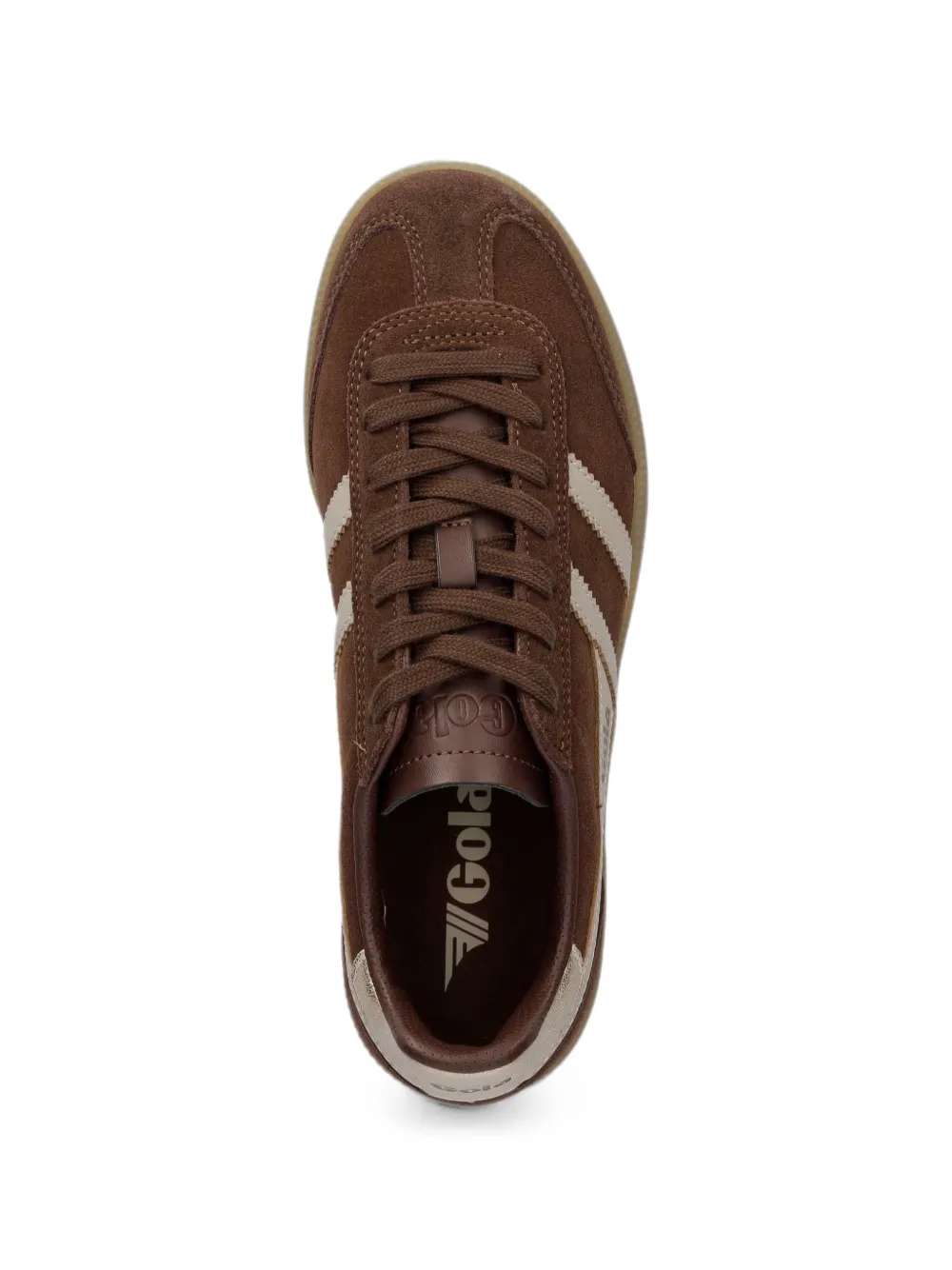 Gola Viper logo-patch suede sneakers Bruin