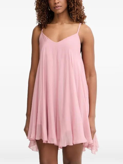 Haveone V-neck pleated dress