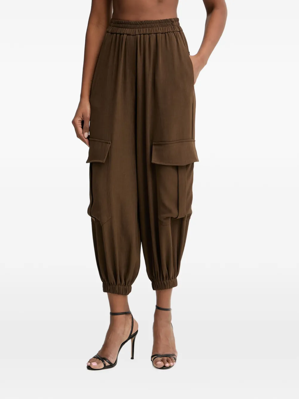 Haveone elasticated-cuff cargo pants