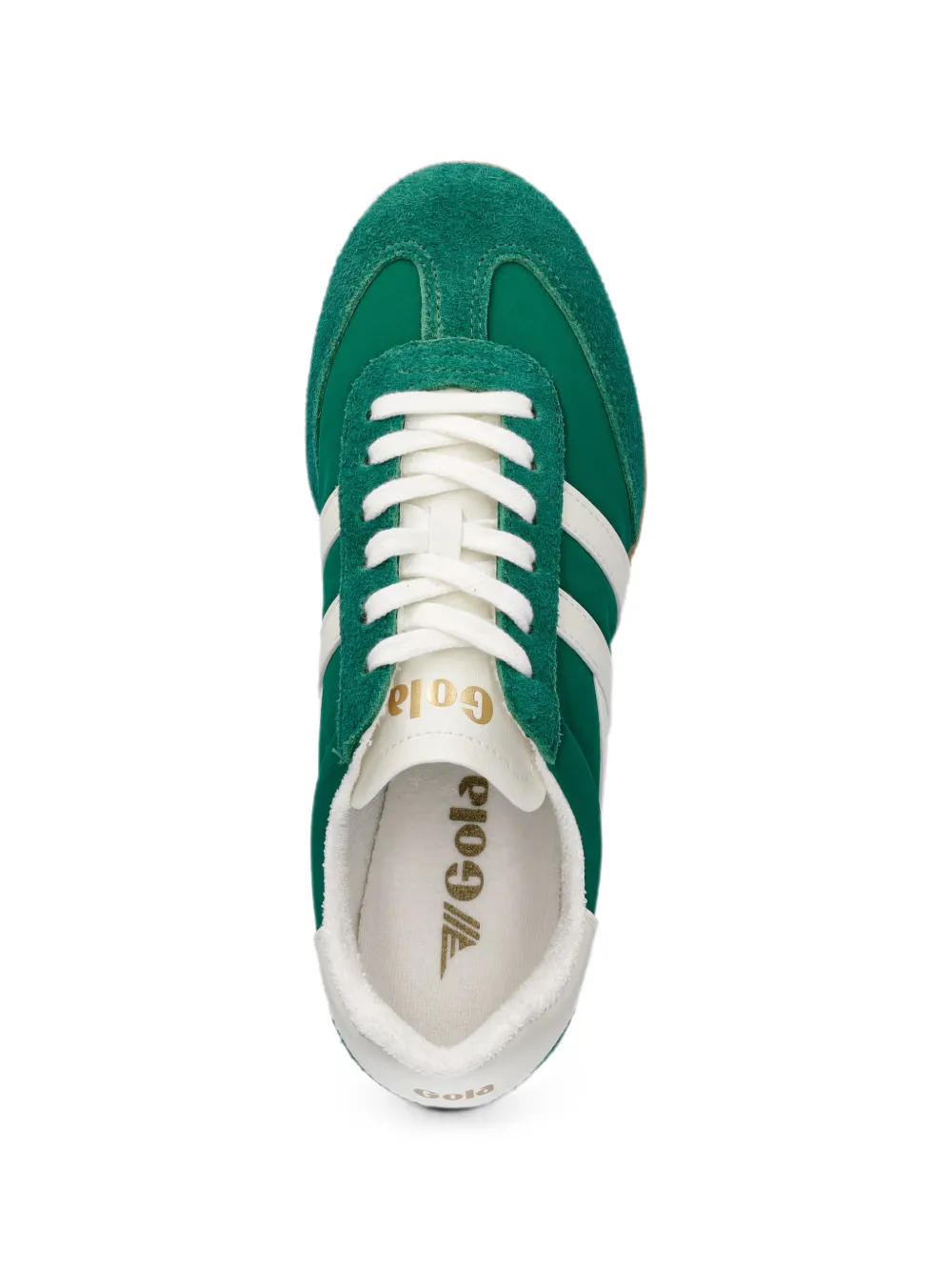 Gola Sprinter suede-panelled sneakers Groen