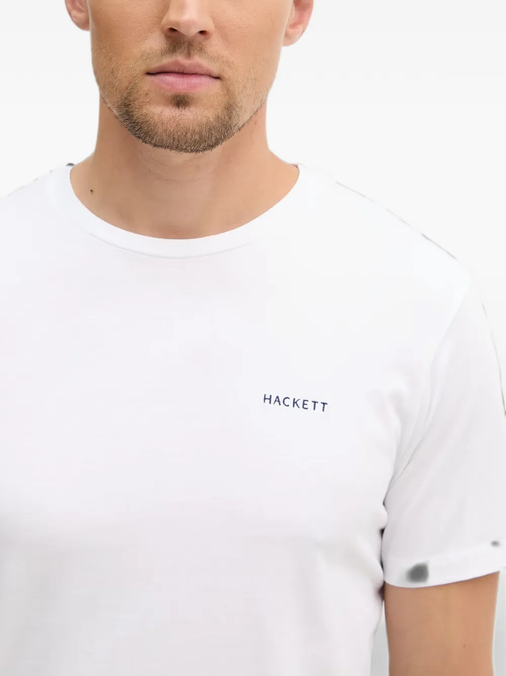 Hackett London T-shirt met logoprint Wit
