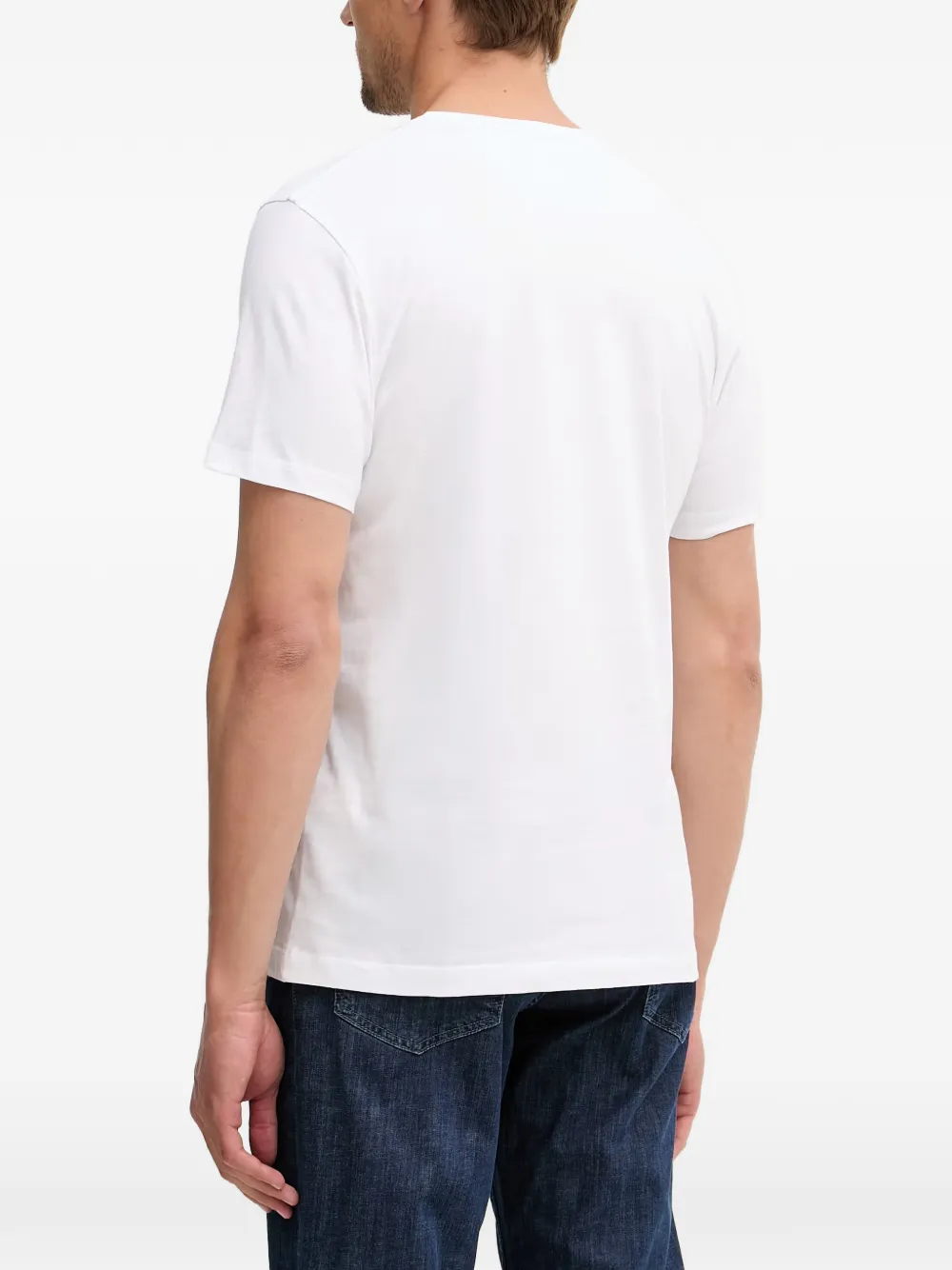 Hackett London T-shirt met logoprint Wit