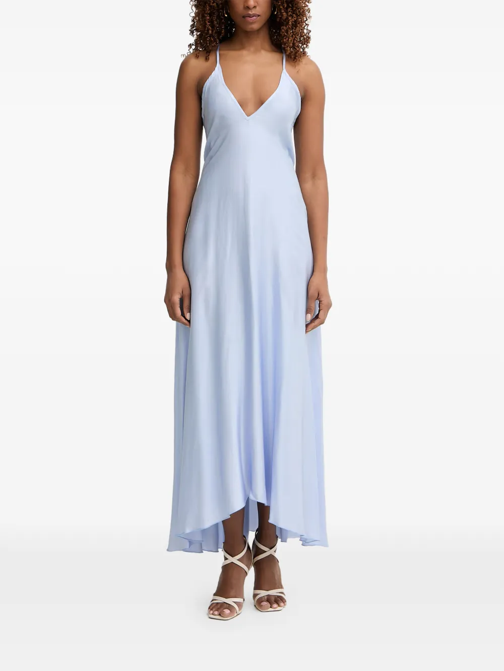 Haveone criss-cross back-tie dress
