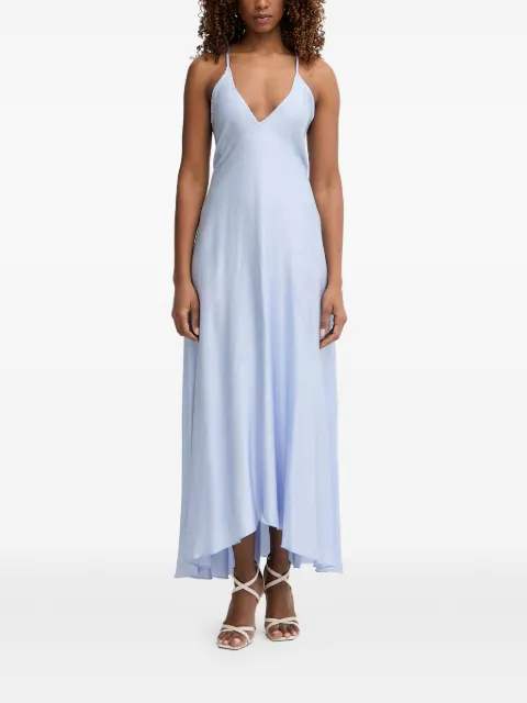 Haveone criss-cross back-tie dress