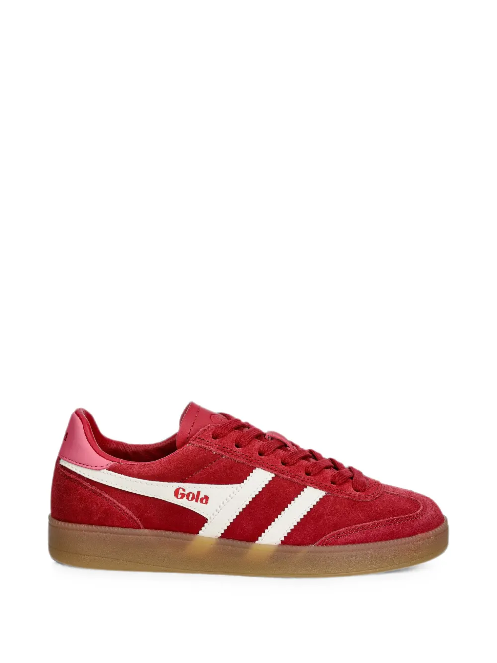 Gola Viper logo-patch suede sneakers Rood