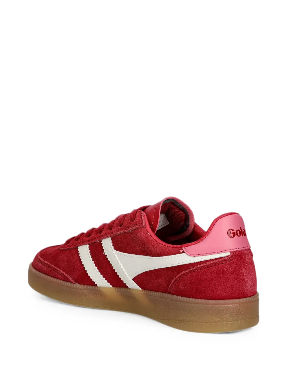Gola Viper logo-patch suede sneakers Rood
