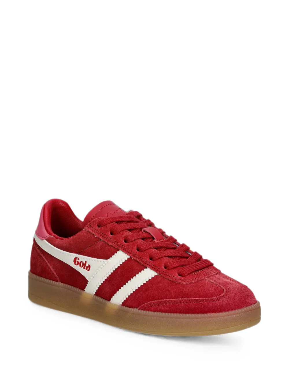 Gola Viper logo-patch suede sneakers Rood