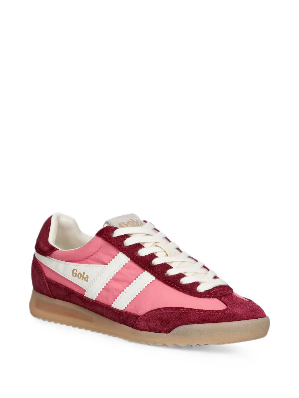 Gola Firefly suede-panelled sneakers Roze