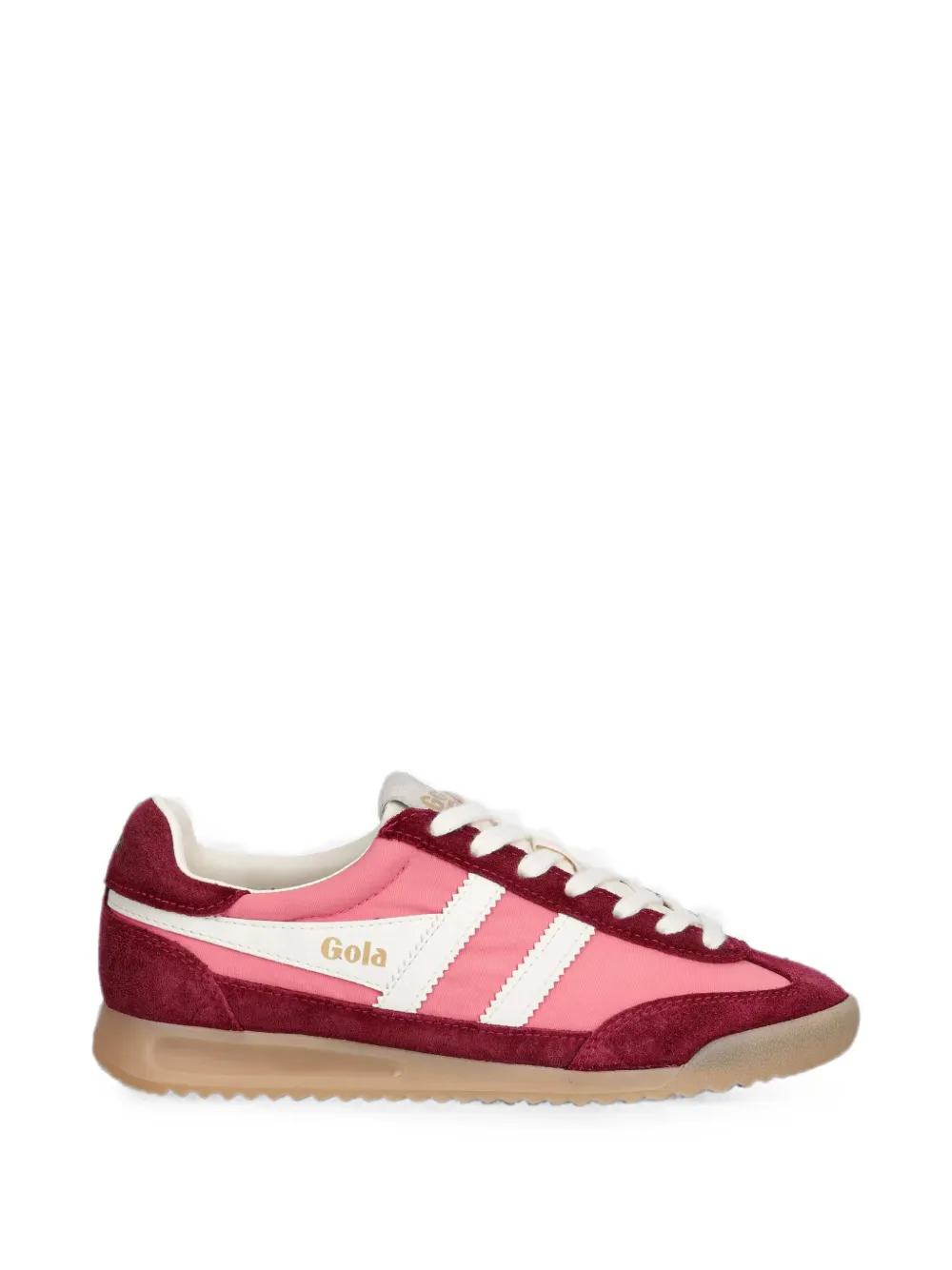 Gola Firefly suede-panelled sneakers Roze