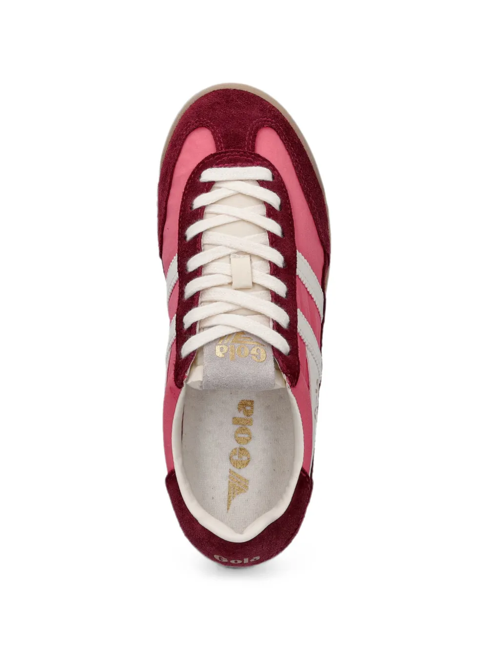 Gola Firefly suede-panelled sneakers Roze