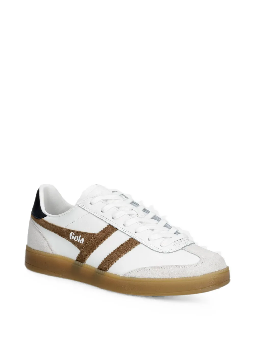 Gola Viper suede-panelled logo-print sneakers Wit