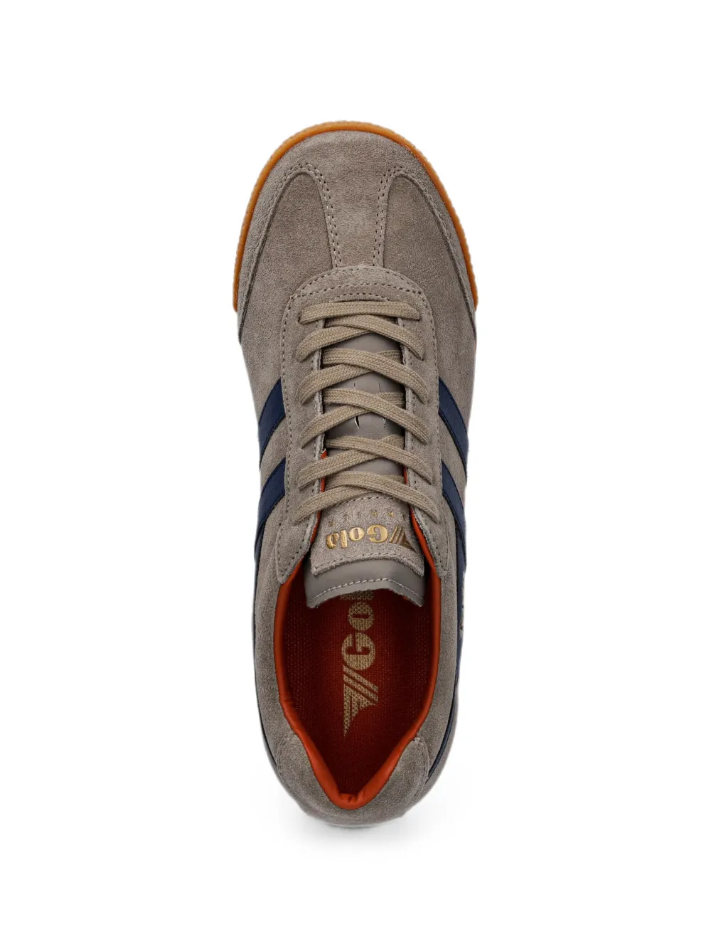 Gola Harrien logo-print suede sneakers Grijs