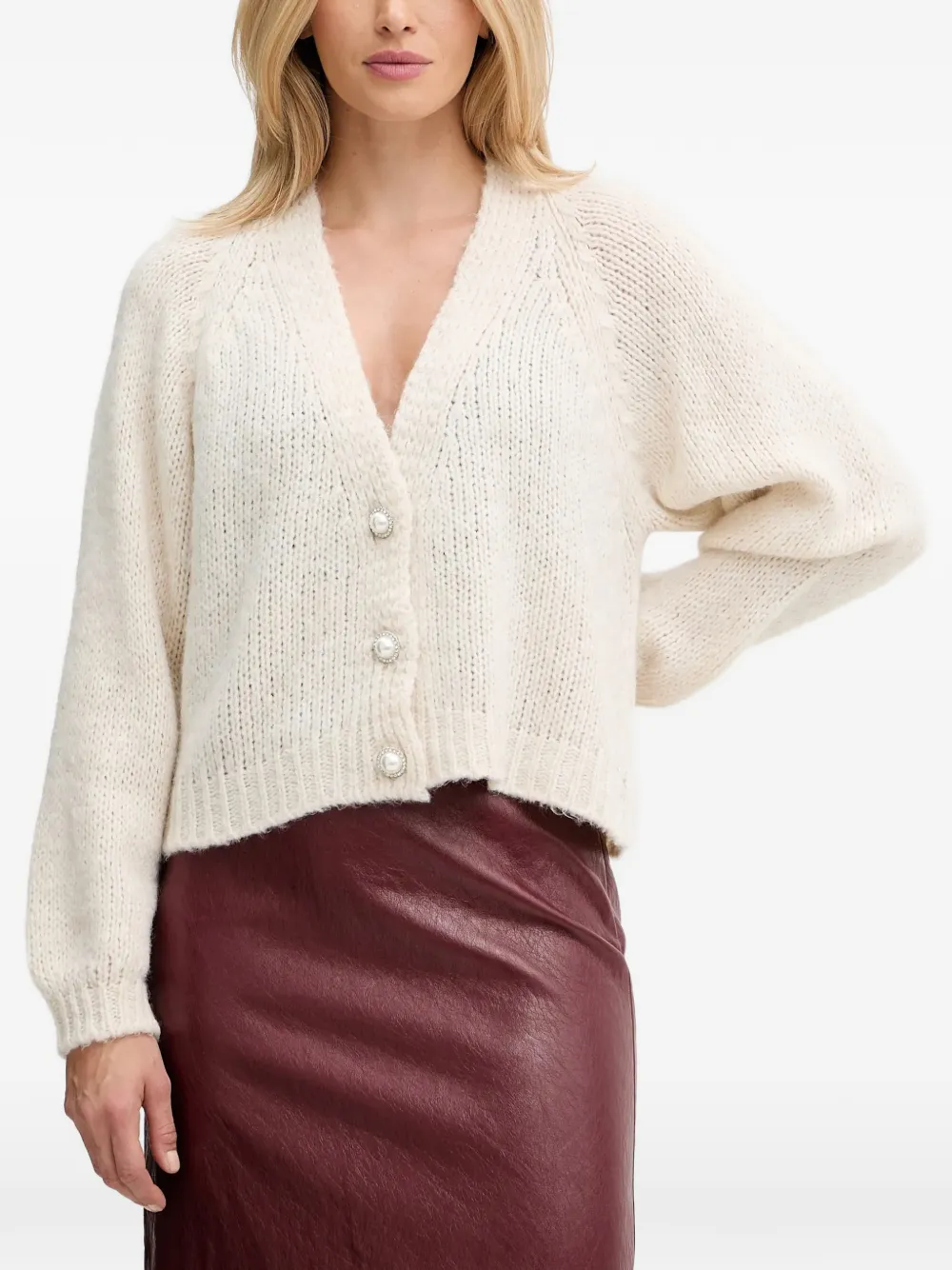 Haveone long-sleeves cardigan - Toni neutri