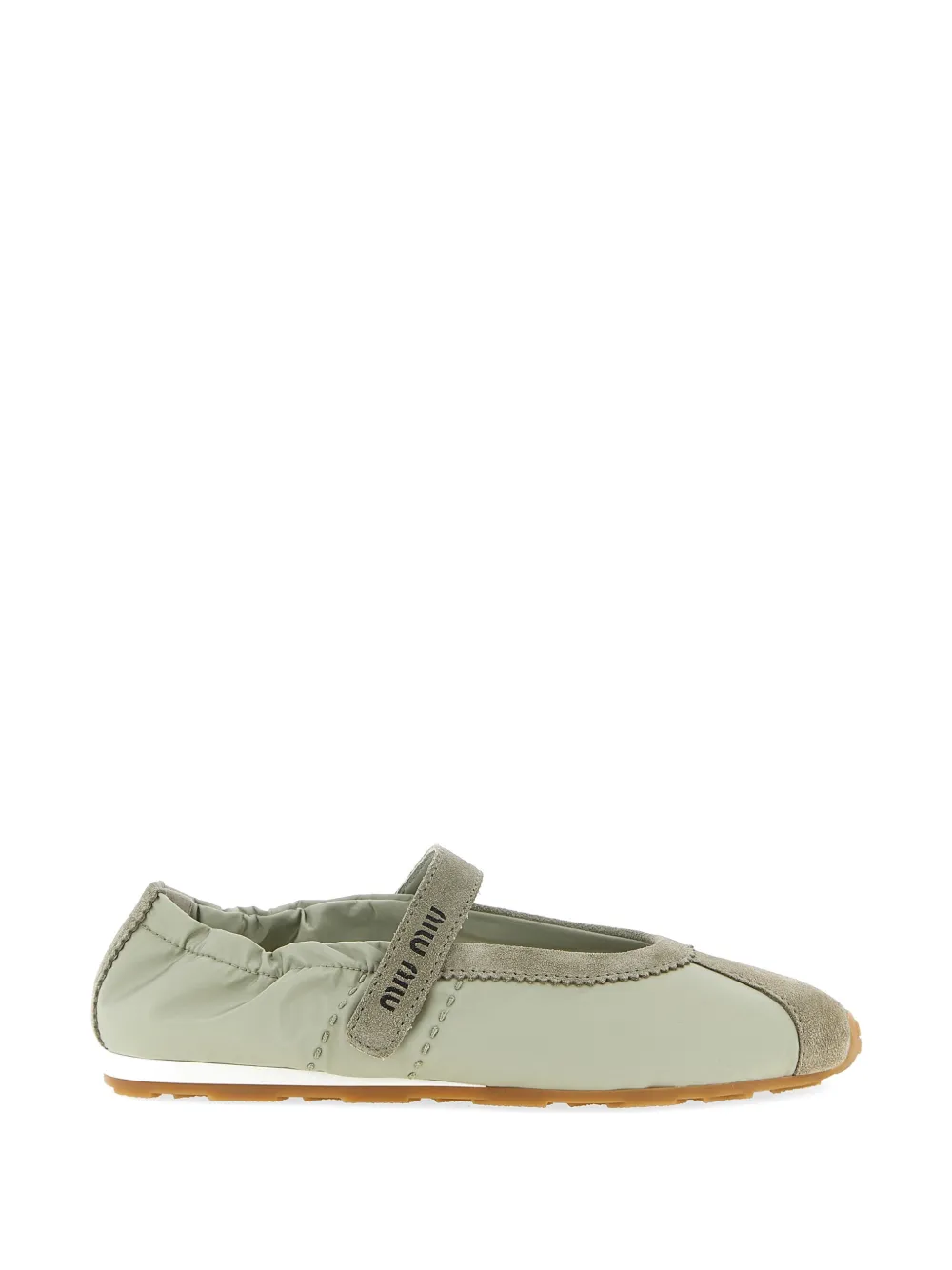 Miu Miu Plume ballet flats - Verde