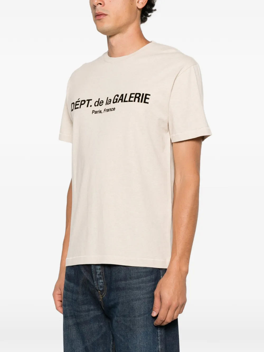 GALLERY DEPT. logo-print T-shirt Beige