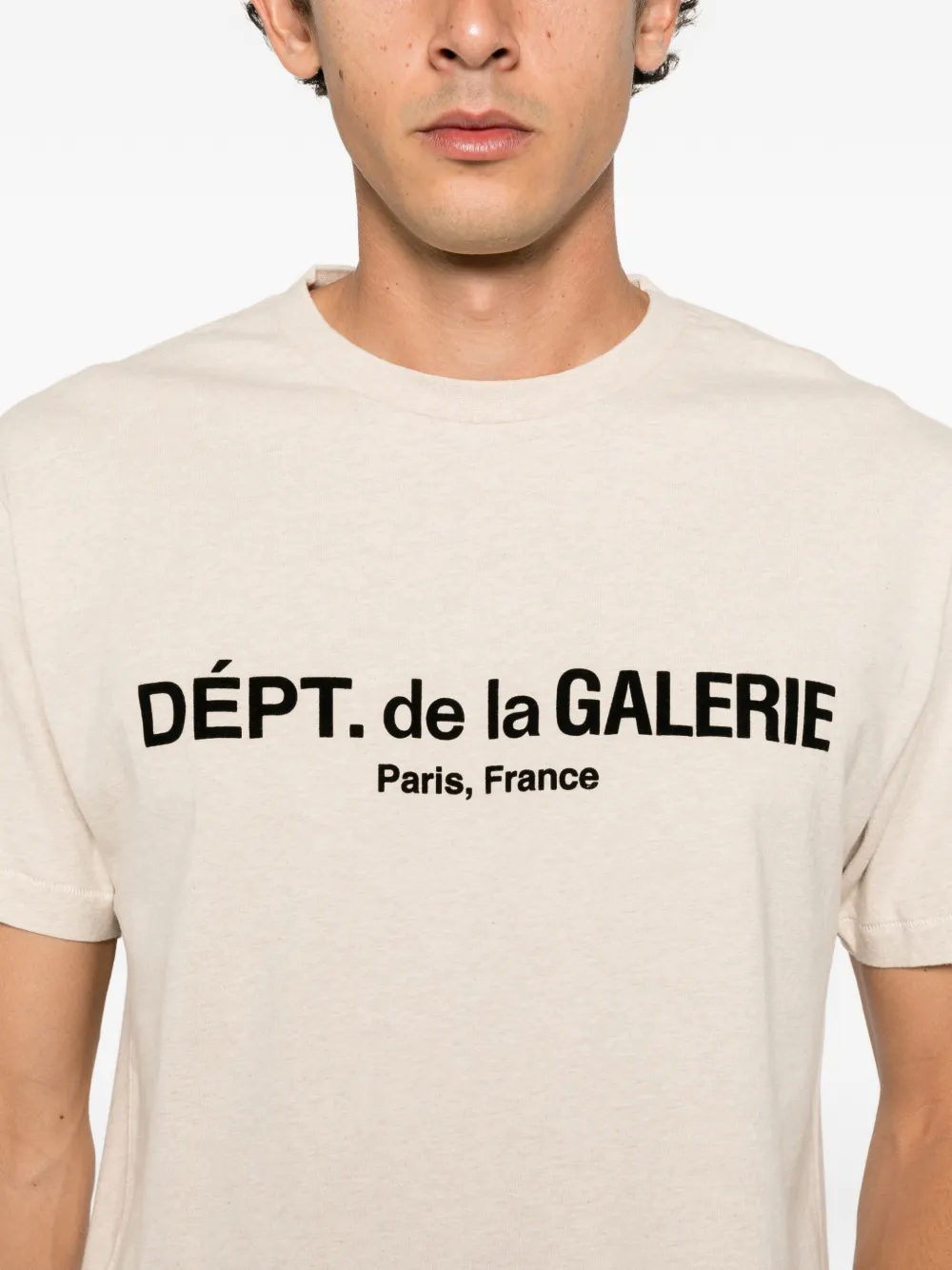 GALLERY DEPT. logo-print T-shirt Beige