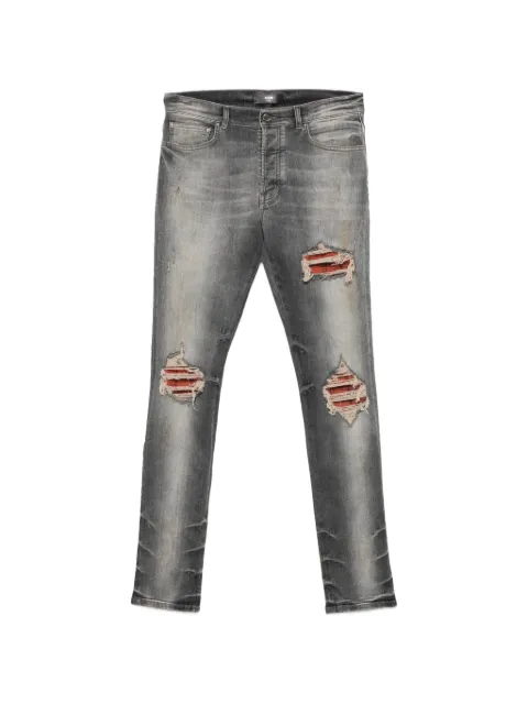AMIRI flannel-patch jeans