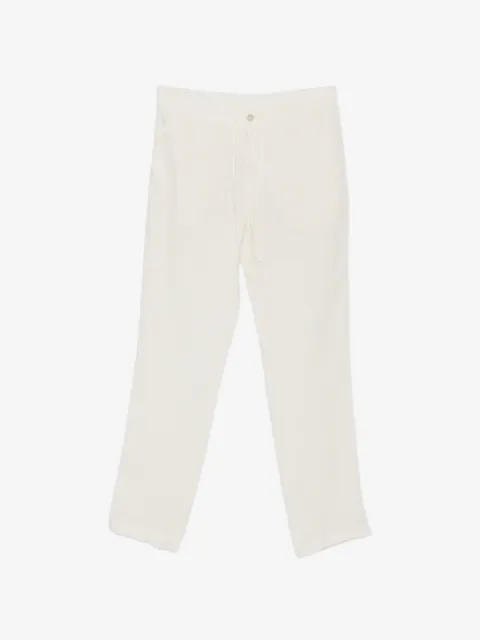 120% Lino drawstring-waist trousers