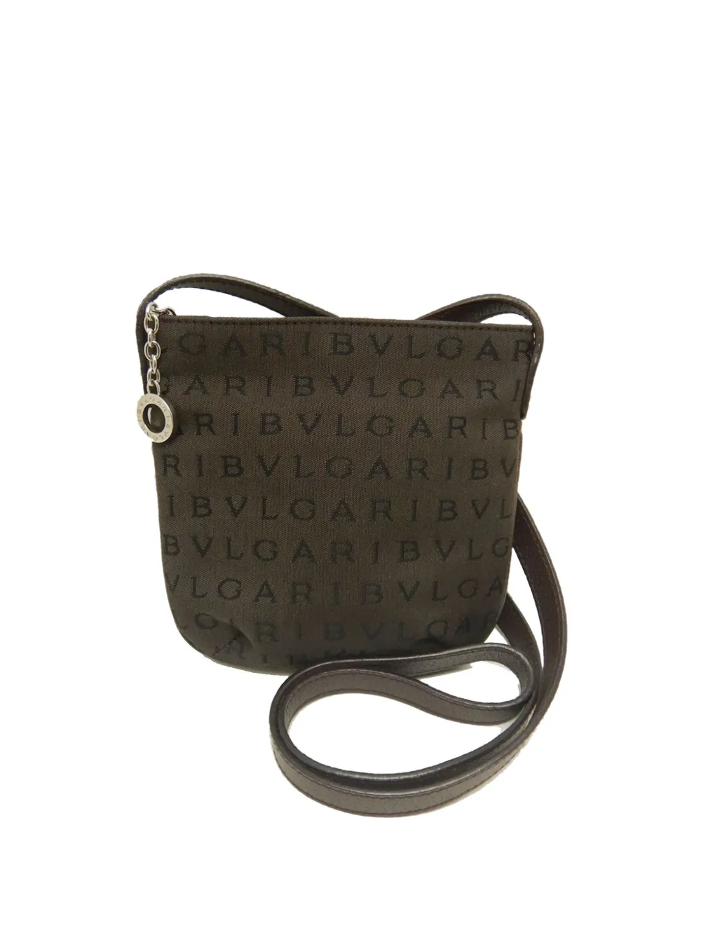 Bvlgari Pre-Owned 20th Century Logomania Canvas crossbody bag - Marrone
