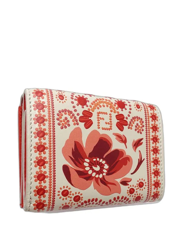 Fendi Pre-Owned 2010-2026 Leather Coral Bandana Baguette Micro