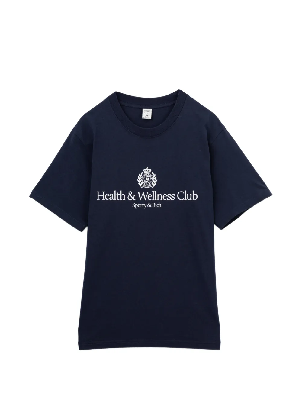 Sporty & Rich T-Shirt mit Logo-Print - Blau