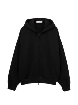FEAR OF GOD ESSENTIALS Classic Fleece zip-up Hoodie | Black