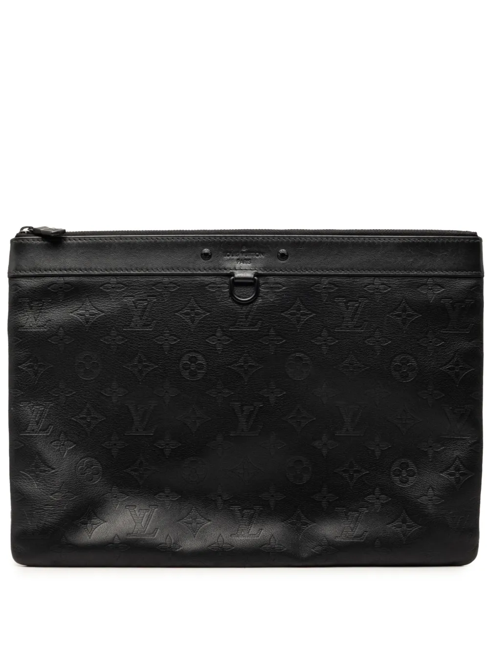 Louis Vuitton Pre-Owned 2020 Monogram Shadow Discovery Pochette clutch bag - Black