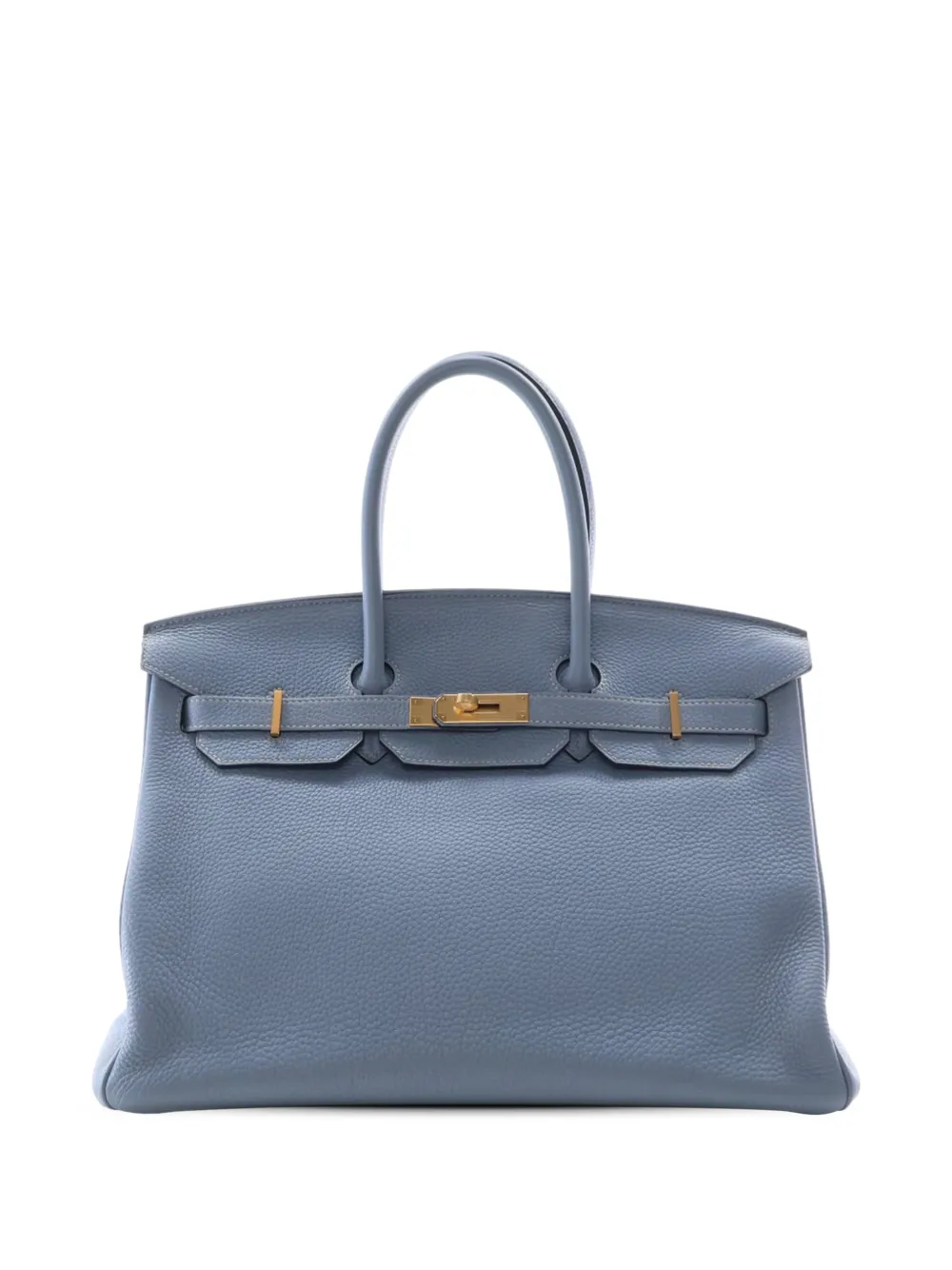 Hermès Pre-Owned 2012 Togo Birkin Retourne 35 handbag - Blu