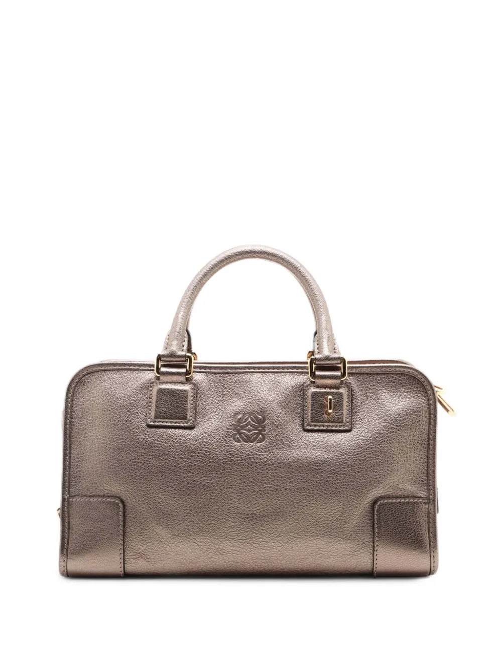 Loewe Pre-Owned 2000-2026 Metallic Leather Amazona 28 handbag - Gold