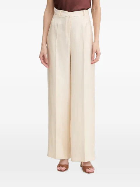 Haveone pantalones anchos con pinzas