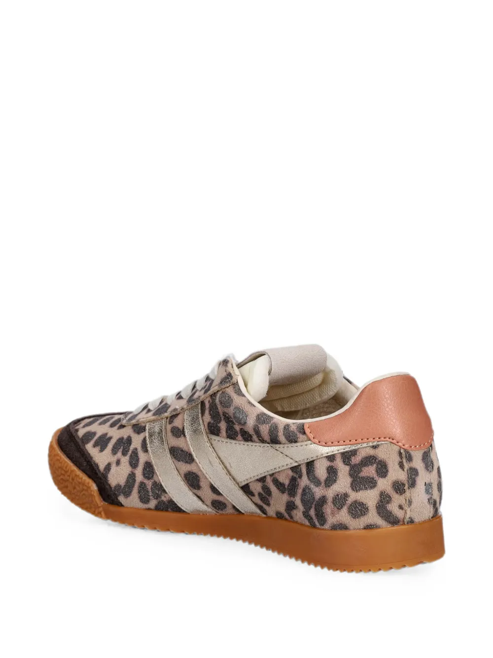 Gola Elan Safari leopard-print panelled sneakers Beige