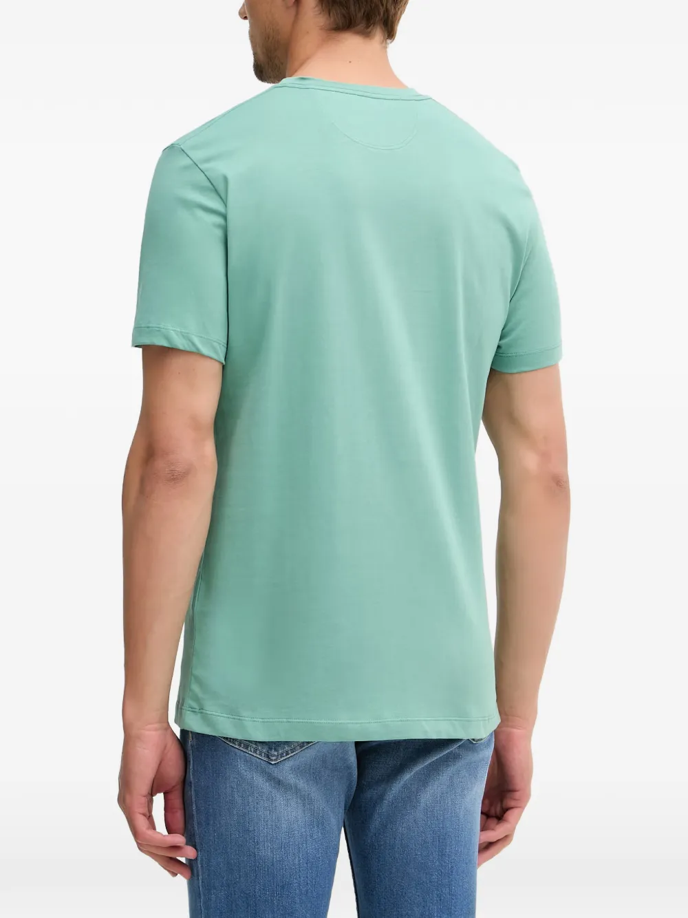 Hackett London T-shirt met geborduurd logo Groen